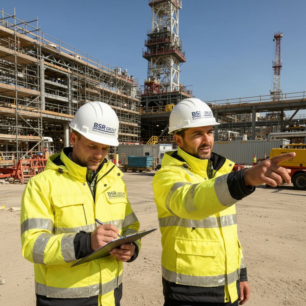 BSR Group engineers on a major energy infrastructure site